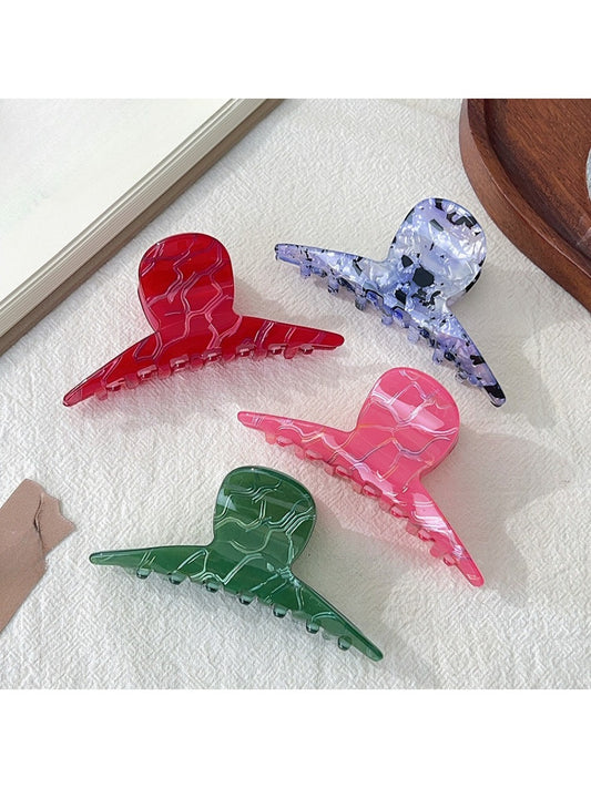 Beau - Simple Marble Patterned Acetate Hair Clip