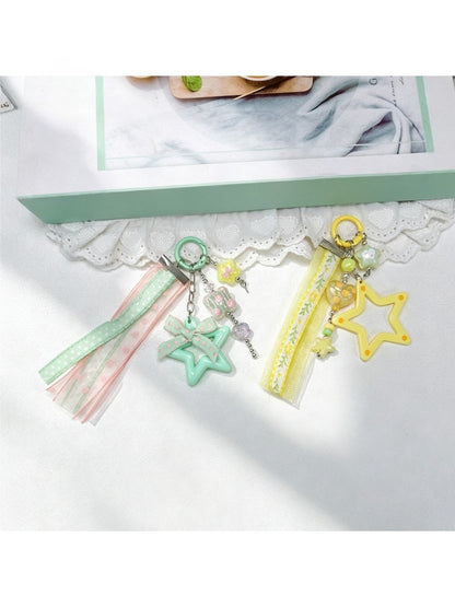 Keypus - Hollow Acrylic Five-Point Star Charm Keychain
