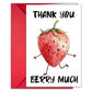 Carduria - Fruit Pattern Thank You Greeting Card