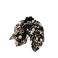Gifty - Vintage Style Flower Print Bow Hair Scrunchie