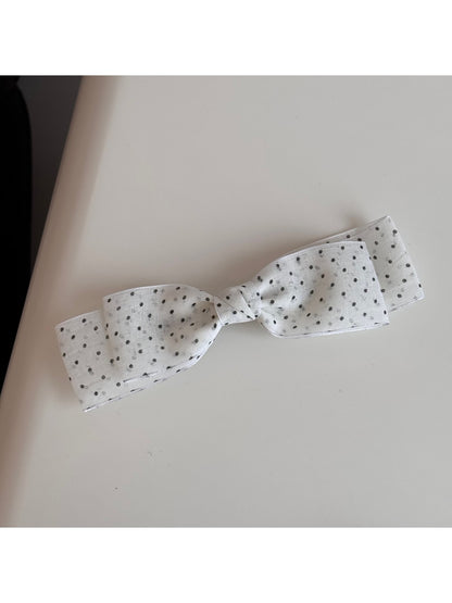 Beau - Sweet Dotted Bow Spring Top Hair Clip