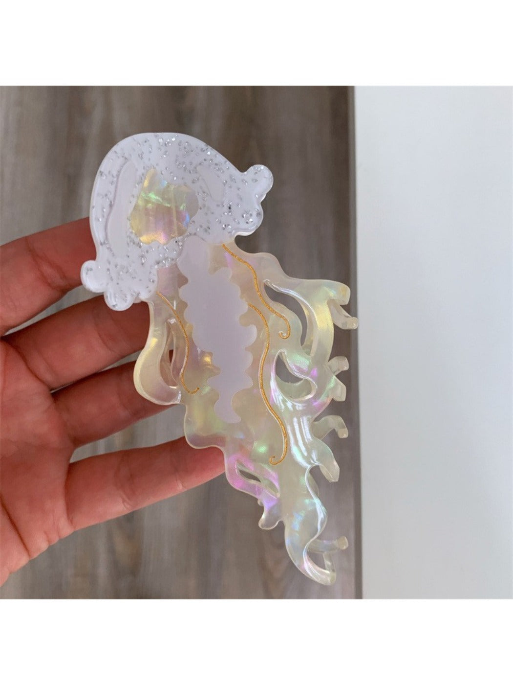 Beau - Acetate Jellyfish Shaped Hair Clip