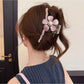 Beau - Floral PVC Alloy Flower Updo Claw Clip