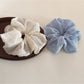 Gifty - Ruched Polyester Bow Detail Fabric Scrunchie