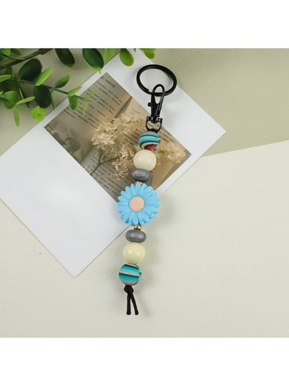 Keypus - Pretty Silicone Daisy Keychain