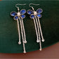 Earedge - Vintage Style Butterfly Drop Earrings