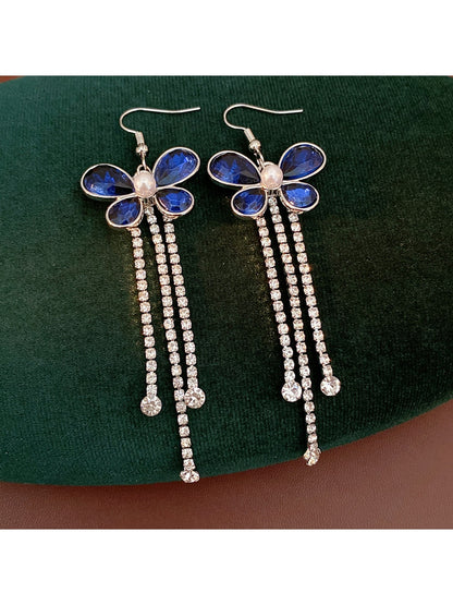 Earedge - Vintage Style Butterfly Drop Earrings