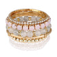 Lovra vintage layered beaded bracelet styled with casual outfit