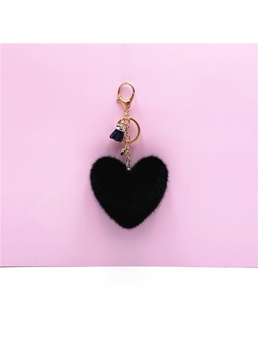 Keypus - Plush Heart Shaped Bag Charm Keychain