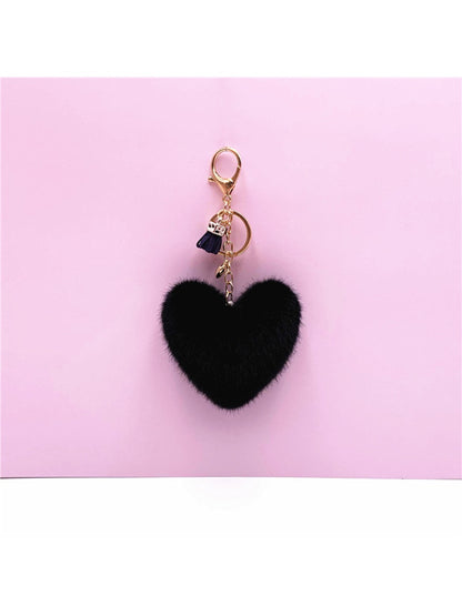 Keypus - Plush Heart Shaped Bag Charm Keychain