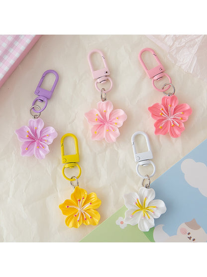 Keypus - Macaron Colored Cherry Blossom Keychain
