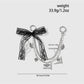 Keypus - Y2K Lace Bow Chain Bag Charm Keychain