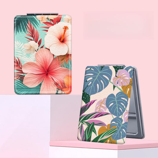 Mirroray - Leaf Pattern Folding Makeup Mirror