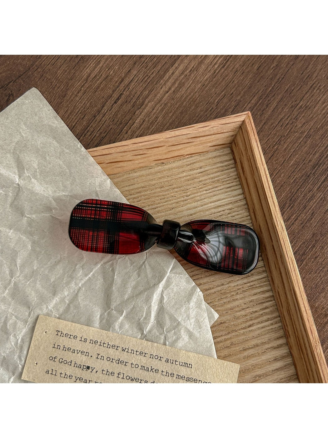 Beau - Glossy Butterfly Bow Acetate Fiber Hair Clip