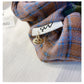 Gifty - Elegant Forest Plaid Scrunchie