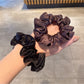 Gifty - Satin Scrunchie With Pleated Ruffle Trim