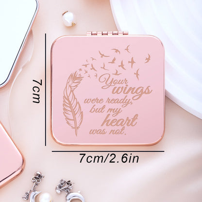 Mirroray - Portable Alloy Glass Compact Hand Mirror