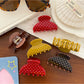 Beau - Vintage Style Polka Dot Hair Claw Clip