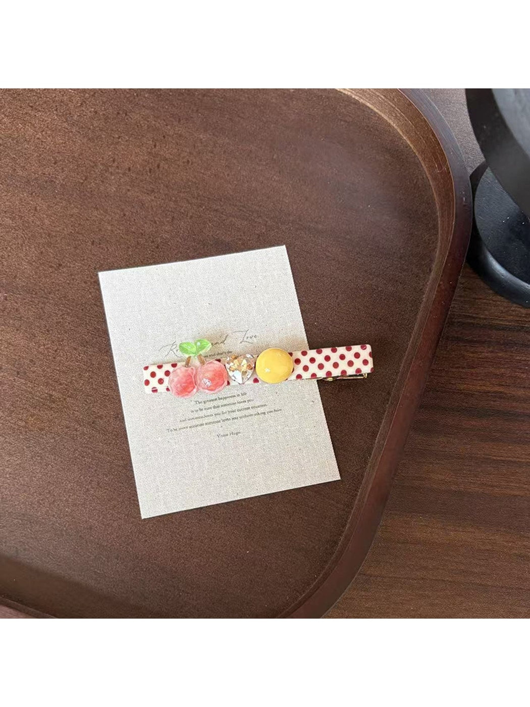Beau - Cute Cherry Polka Dot Side Hair Clip