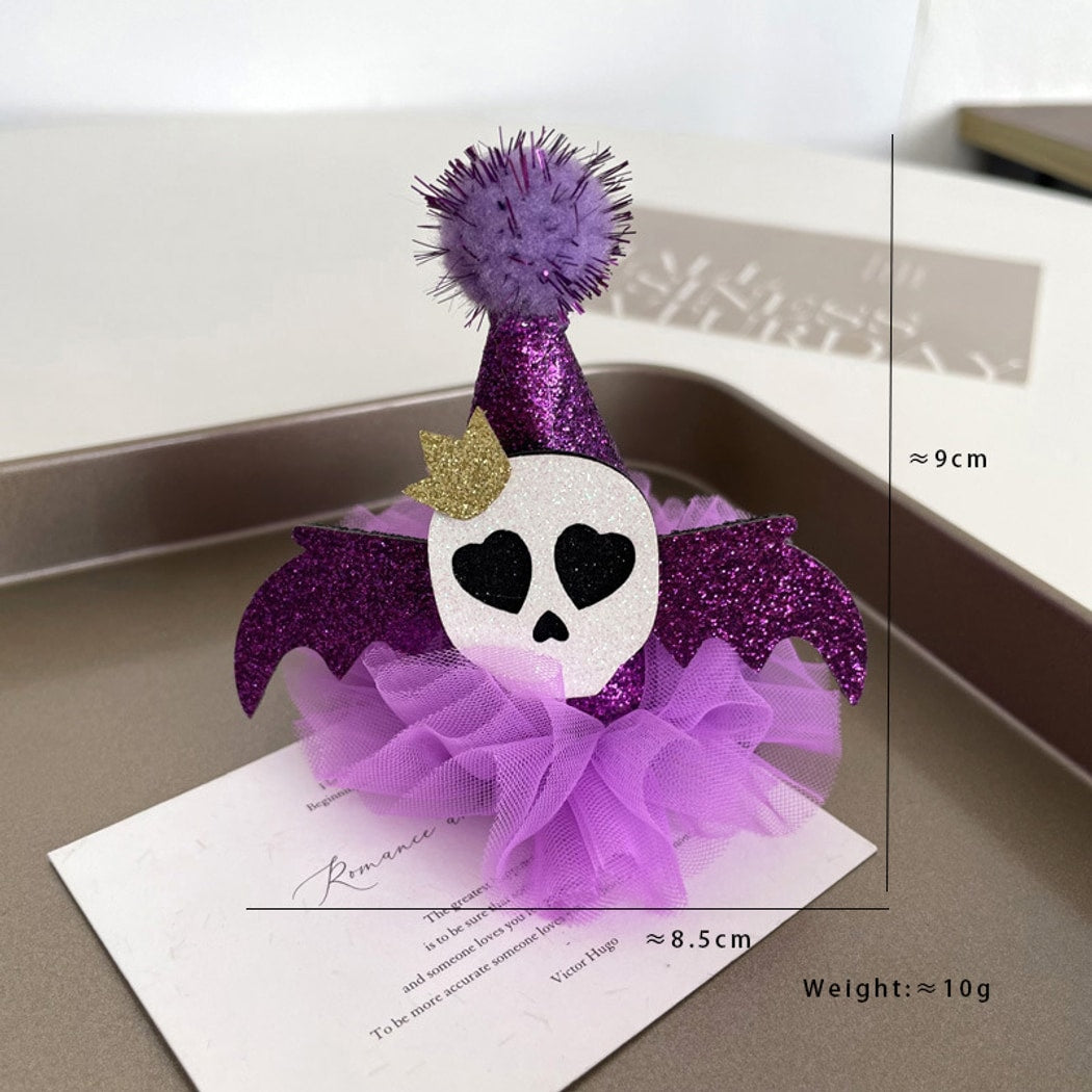 Beau - Halloween Funny Pumpkin Ghost Side Barrette