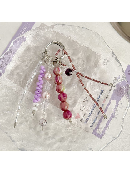 Keypus - Decorative Beaded Bag Pendant Ring Keychain