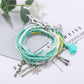 Lovra bracelet worn on wrist showcasing elegant multi strand beaded style