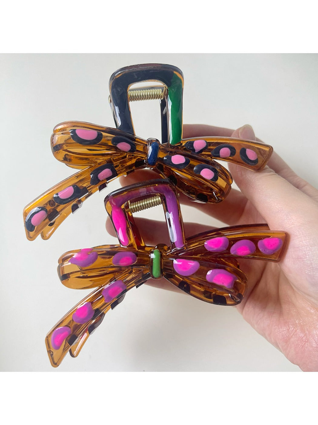 Beau - Colorful Bow Shaped Hair Claw Clip