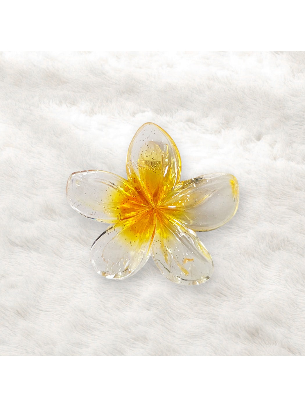 Beau - Vogue Sweet Style Transparent Flower Hair Claw Clip