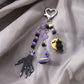 Keypus - Halloween Black Palm Pendant Keychain