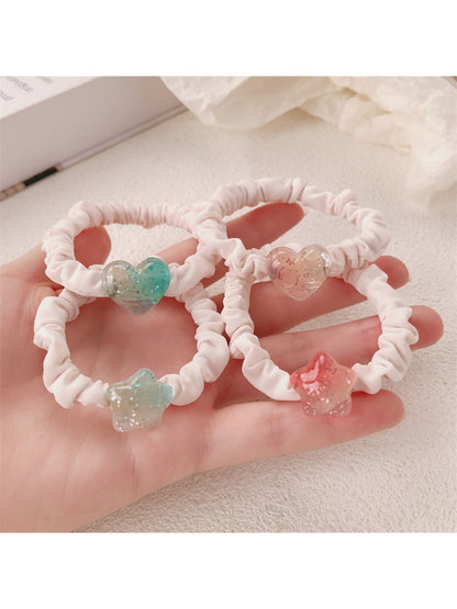 Gifty - Star Patterned Hair Ties Set