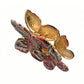 Red butterfly hair clip displayed on white background showing full design