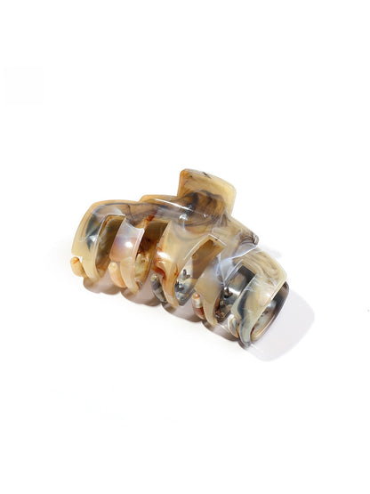 Beau - Geometric Marbled PS Alloy Hair Claw Clip