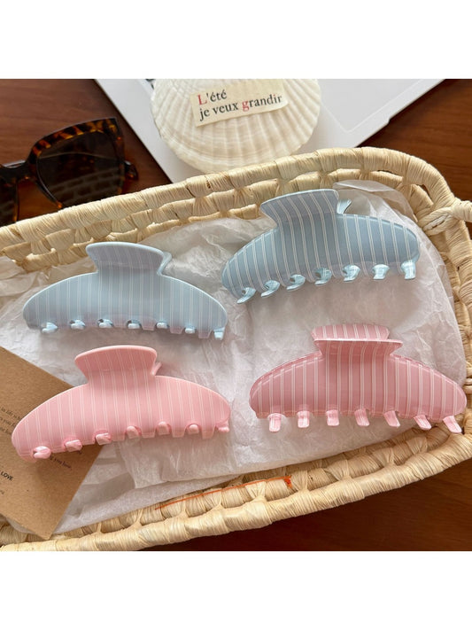 Beau - Sweet Style Striped Back Hair Claw Clip