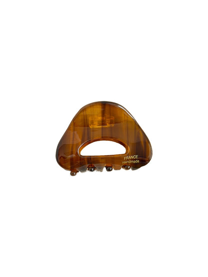 Beau - Semi Round Hollow Acetate Geometric Claw Clip