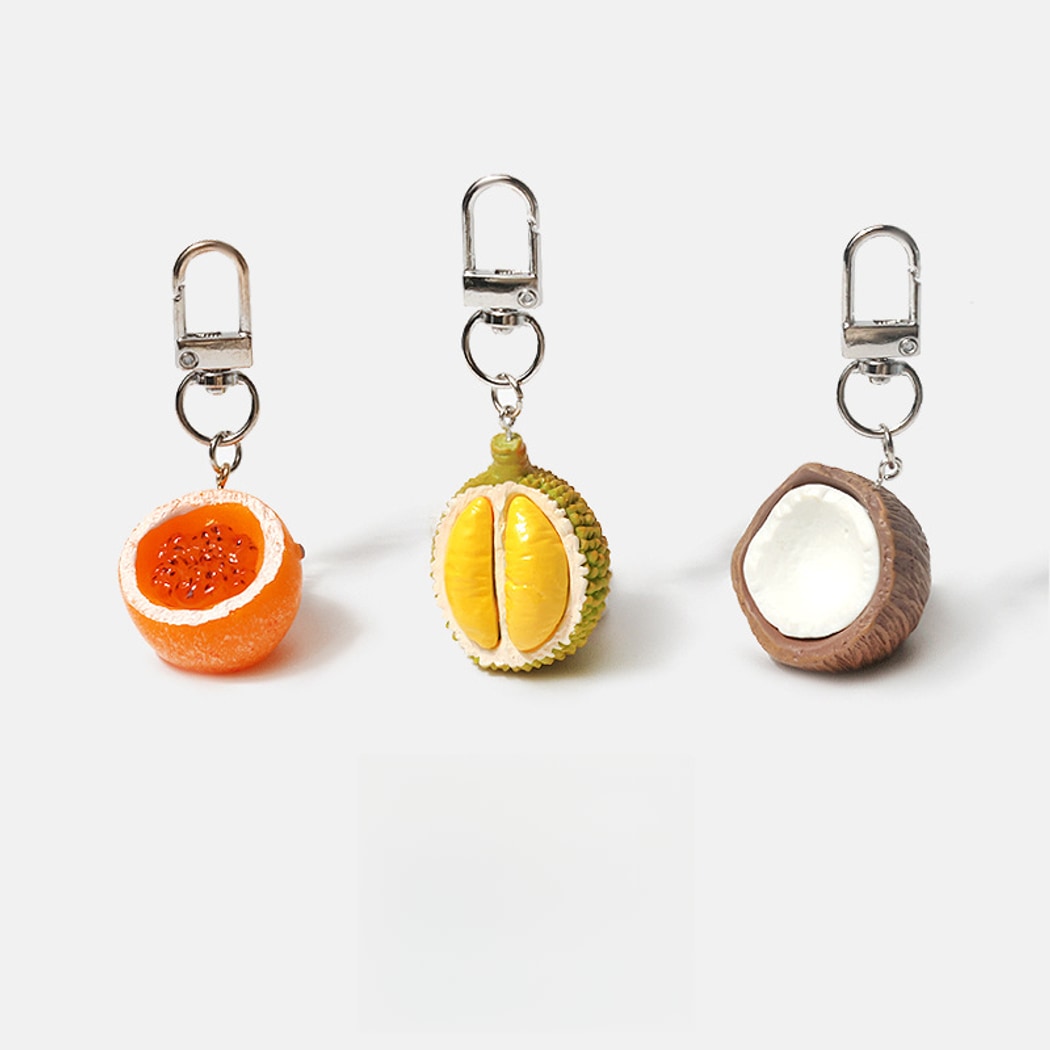 Keypus - Sweet Style Fruit Charm Plastic Alloy Keychain