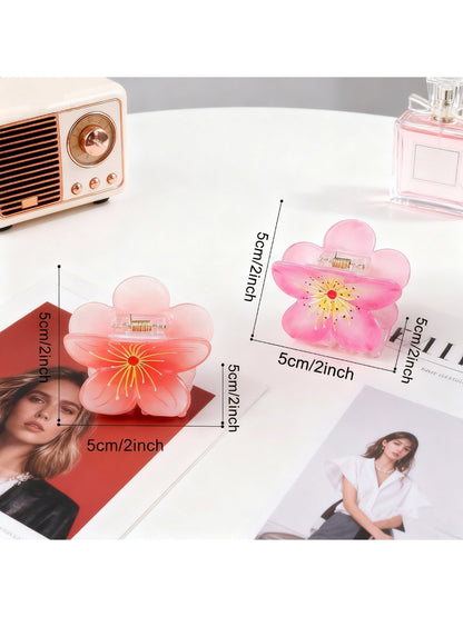 Beau - Elegant Floral Shaped Hair Claw Clip