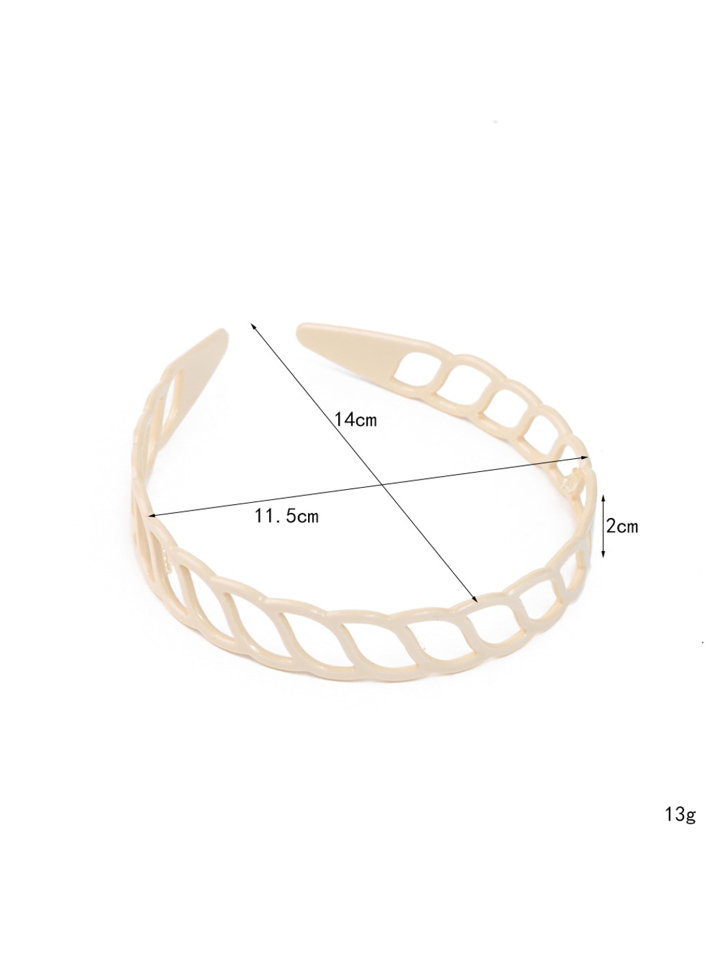 Gifty - Minimal Hollow Lattice Acetate Fiber Headband