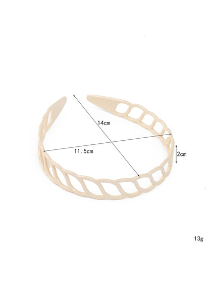 Gifty - Minimal Hollow Lattice Acetate Fiber Headband