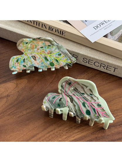 Beau - Elegant Leaf Hair Clip Hollow Design