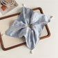 Gifty - High Stretch Satin Jacquard Square Scarf Scrunchie