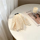 Beau - Layered Lace Trim Bow Ponytail Hair Clip