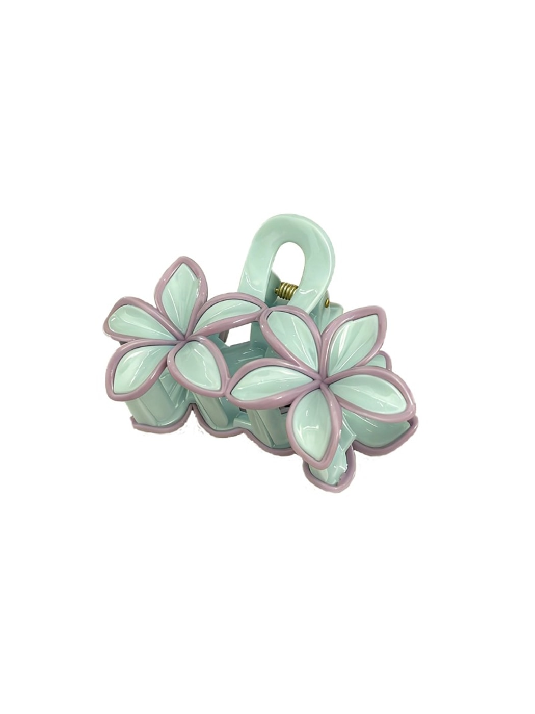 Beau - Double Flower Petal Cutout Claw Hair Clip