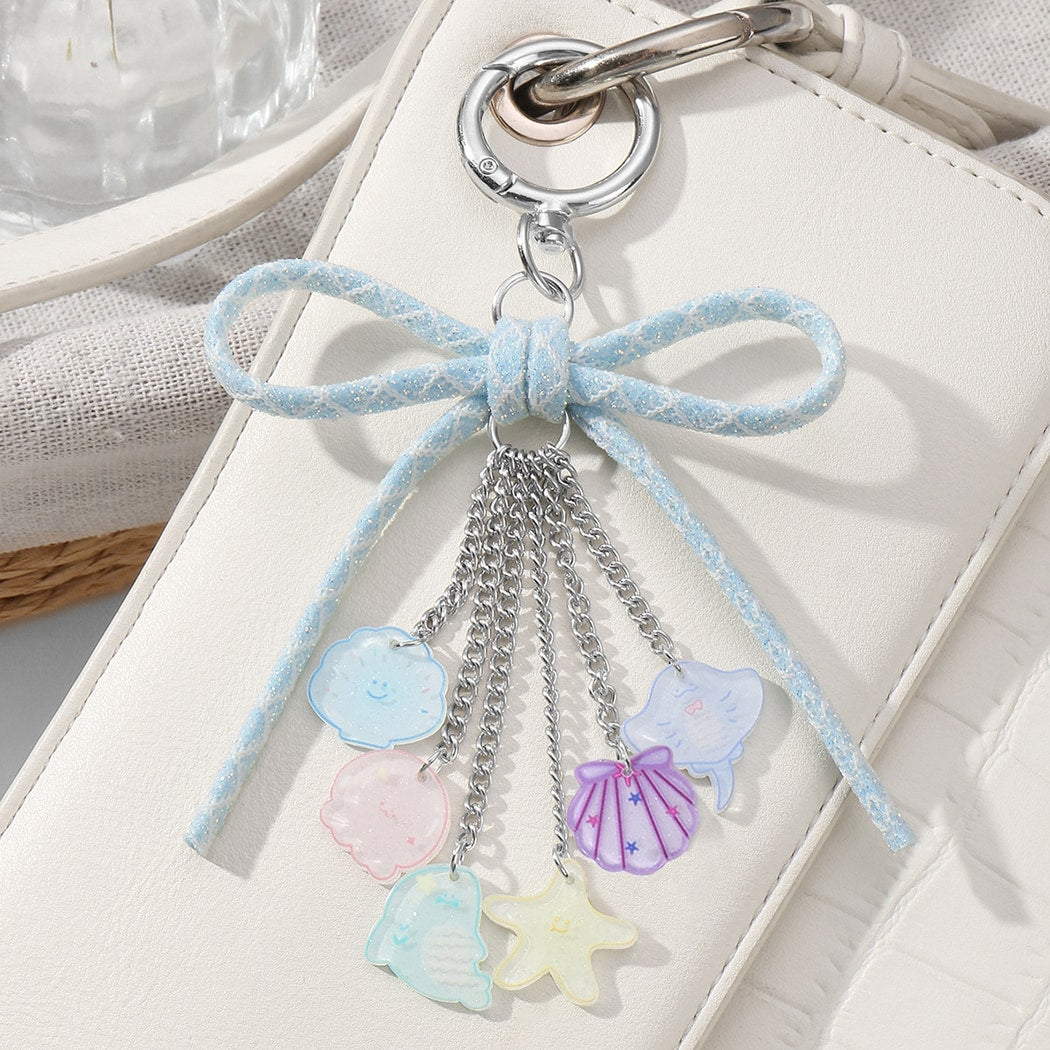 Keypus - Fresh Ocean Theme Bow Keychain