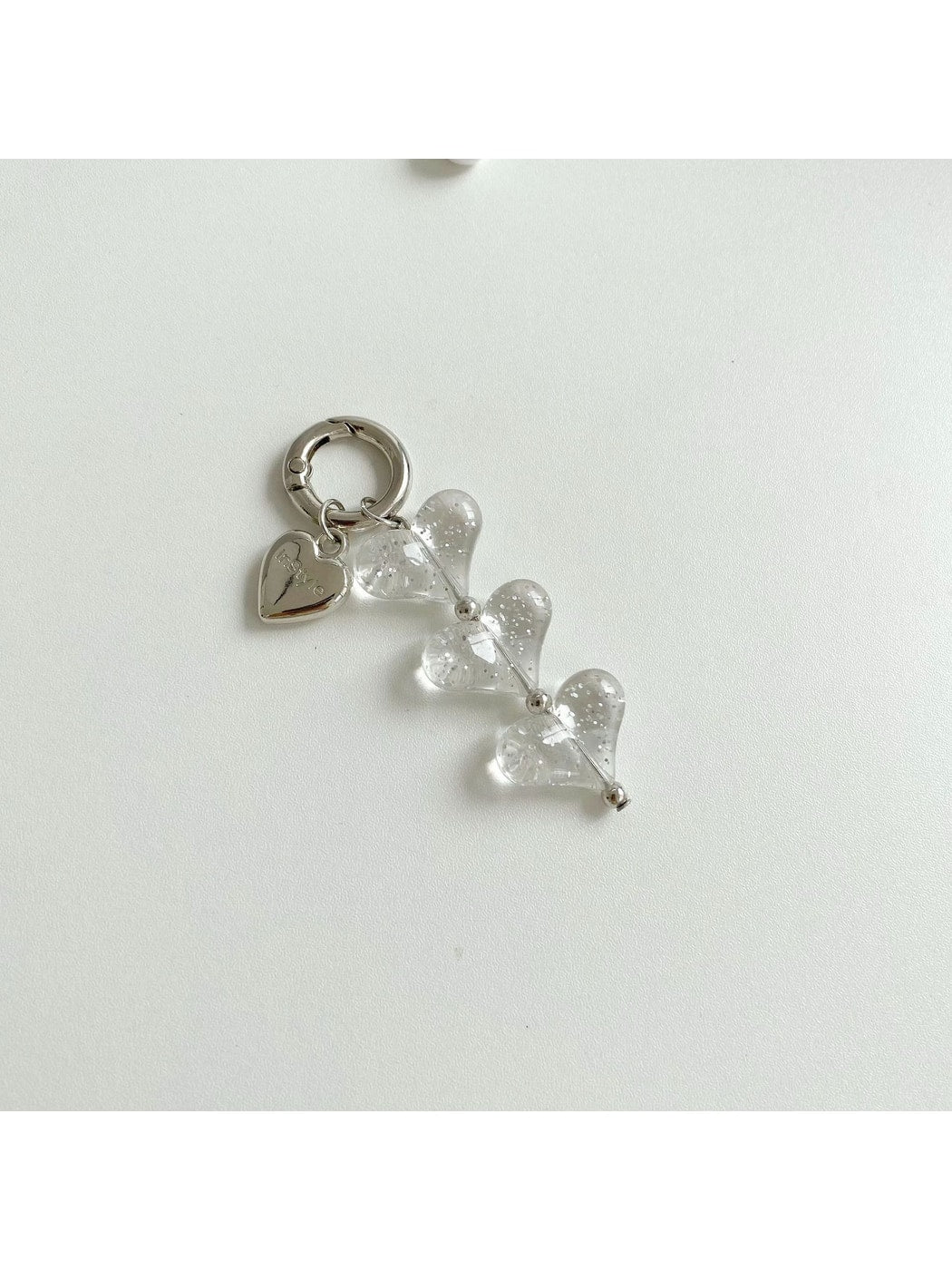 Keypus - Layered Transparent Heart Charm Keychain
