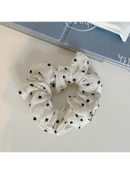 Gifty - Elegant Star Pattern Ruffle Scrunchie