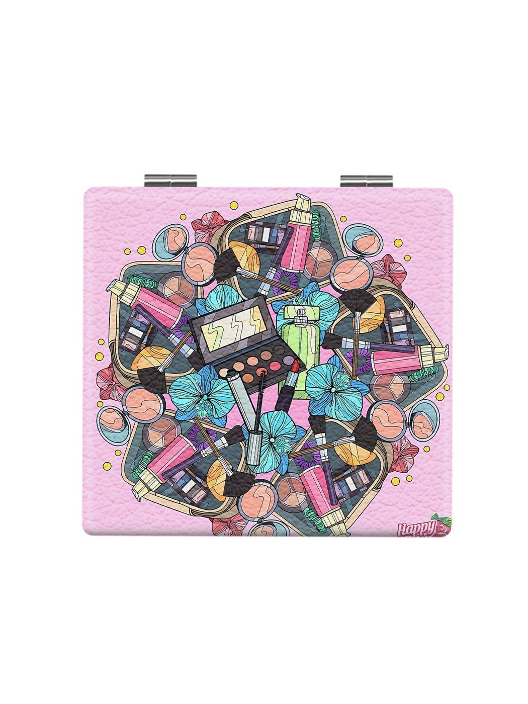 Mirroray - Makeup Theme Cartoon Print Makeup Mirror