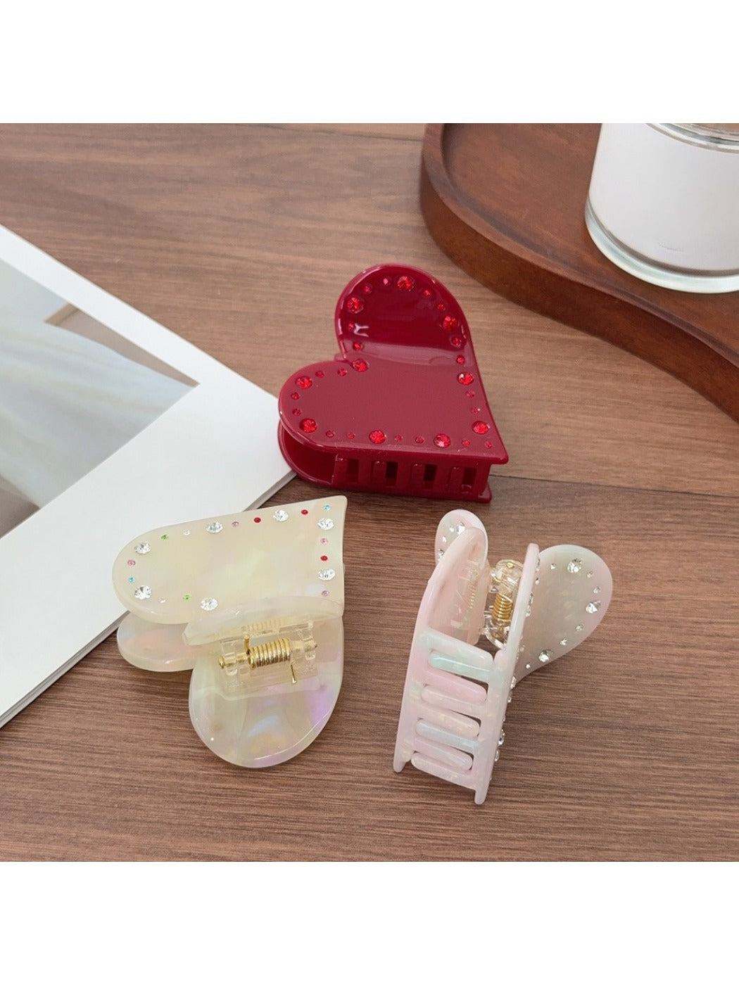 Beau - Valentine'S Heart Hair Claw Clip