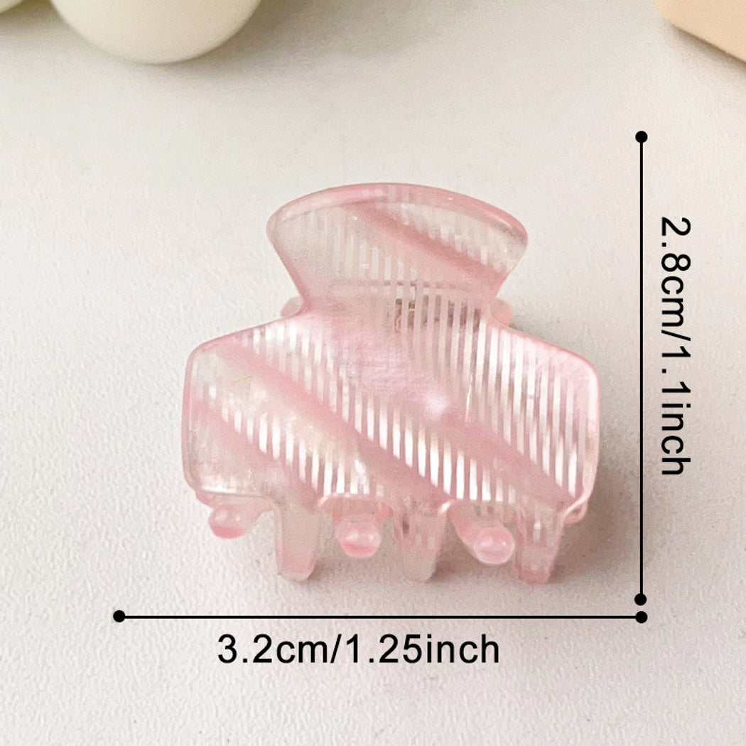 Beau - Sweet Style Striped Textured Claw Clip