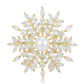 Brovia - Snowflake Micro Inlay Alloy Brooch