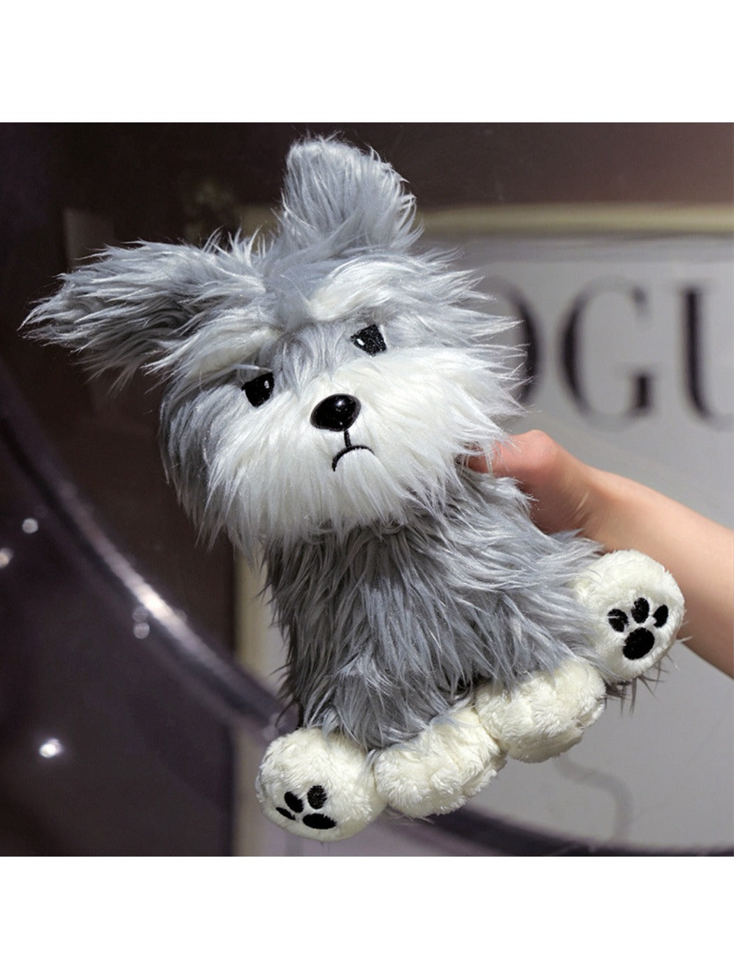 Kuta - Schnauzer Plush Toy Realistic Stuffed Animal